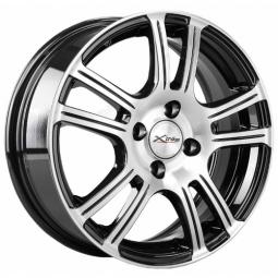 Диск колеса литой X`trike X-105 BK/FP 6*15/4*100 d54,1 ЕТ45