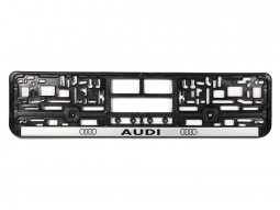 Рамка номерного знака с защелкой "AUDI"