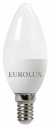 Лампа светодиодная EUROLUX LL-E-C37-5W-230-4K-E14