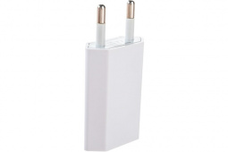 Сетевое зарядное устройство iPhone/iPod USB белое (СЗУ) (5 V, 1000 mA) "REXANT"
