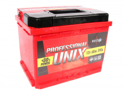 АКБ  6СТ-60 (242*175*190) (590А) "UNIX PROFESSIONAL"