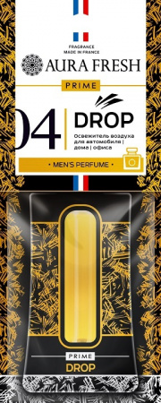 Ароматизатор подвесной картонный "AURA FRESH PRIME Drop № 4" (HUGO BOSS-HUGO)