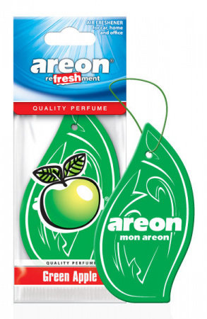 Ароматизатор подвесной картонный "AREON MON CLASSIC" "Refreshment" Green Apple