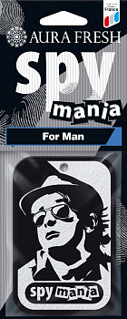 Ароматизатор подвесной картонный "AURA FRESH SPY MANIA For Man" (Мужской)