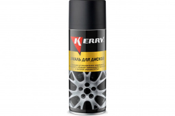 Краска для дисков черная матовая "KERRY" (520мл)