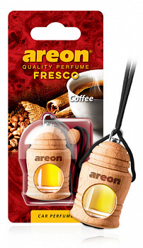 Ароматизатор подвесной с деревянной крышкой "AREON FRESCO" Coffee