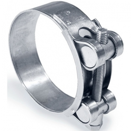 Хомут силовой  80-85 мм. одноболтовый "Technik" (оцинк)