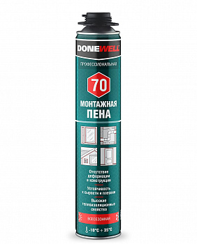 Пена монтажная профессиональная (1000 мл) "KUDO" DONEWELL 70 всесезонная