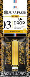 Ароматизатор подвесной картонный "AURA FRESH PRIME Drop № 3" (PACO RABANNE-1 MILLION)