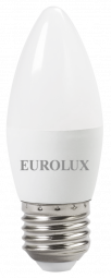 Лампа светодиодная EUROLUX LL-E-C37-6W-230-4K-E27