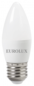 Лампа светодиодная EUROLUX LL-E-C37-6W-230-4K-E27