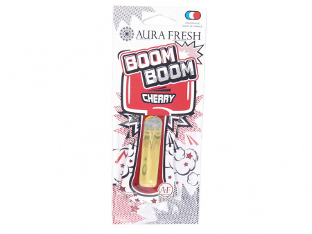 Ароматизатор подвесной гелевый "AURA FRESH BOOM BOOM Cherry" (Вишня)