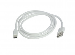 Зарядный кабель USB-TYPE C (TPE) 2А, 1м белый "YADA"