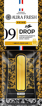 Ароматизатор подвесной картонный "AURA FRESH PRIME Drop № 9" (ANTONIO BANDERAS - BLUE SEDUCTION)
