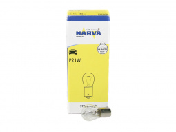 Лампа А 12-21 (указ.поворотов,стоп-сигнал,з/ход) P21W 12V "Narva"