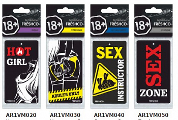 Ароматизатор подвесной картонный "18+" "Sex Zone" (Парфюм)