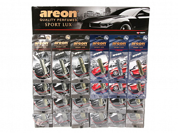 Ароматизатор MIX планшет (24шт) подвесной гелевый "AREON LUX SPORT"