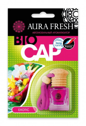 Ароматизатор подвесной с деревянной крышкой "AURA FRESH BIO CAP Exotic" (Экзотик)