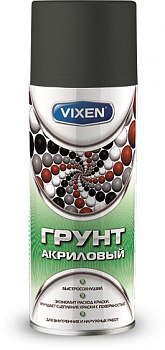 Грунт спрей (520 мл) акриловый черный "VIXEN"   универсальный
