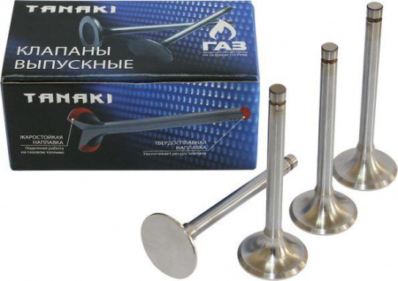 Клапана 402 дв.,УАЗ-417,420,421,4216, A274 Evotech (выпускные) (к-т 4шт) "TANAKI" (жарост.напл.)