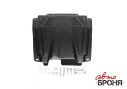 Защита картера Largus, Logan, Logan NEW, Sandero, Lada XRAY,Cross V-1,6,1.8, Almera (13-) с креп."АвтоБРОНЯ"