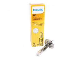 Лампа галоген H1 12/55W "PHILIPS"+30%