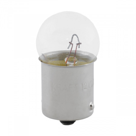 Лампа А 24-10 (габариты,ном.знак,п/капотная) R10W 24V "KRAFT"