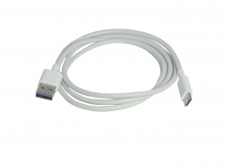 Зарядный кабель USB-TYPE C (TPE) 5А, 1м белый "YADA"